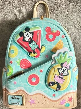 Loungefly Mickey & Minnie Beach Backpack